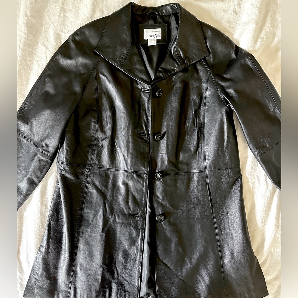 East 5th Genuine Black Leather Jacket